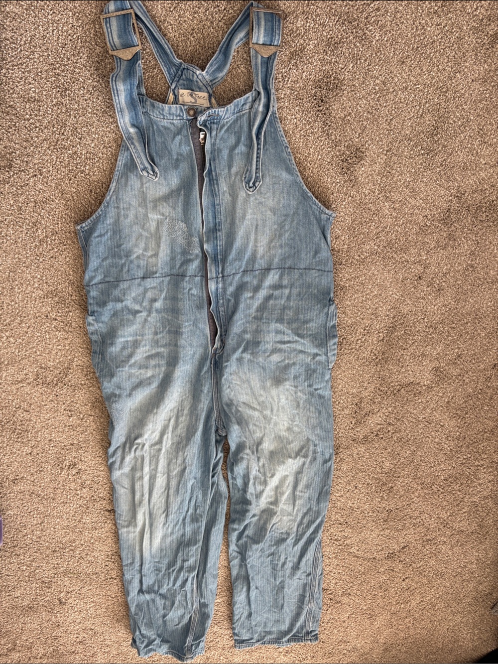 Free People Hunter Denim Overalls